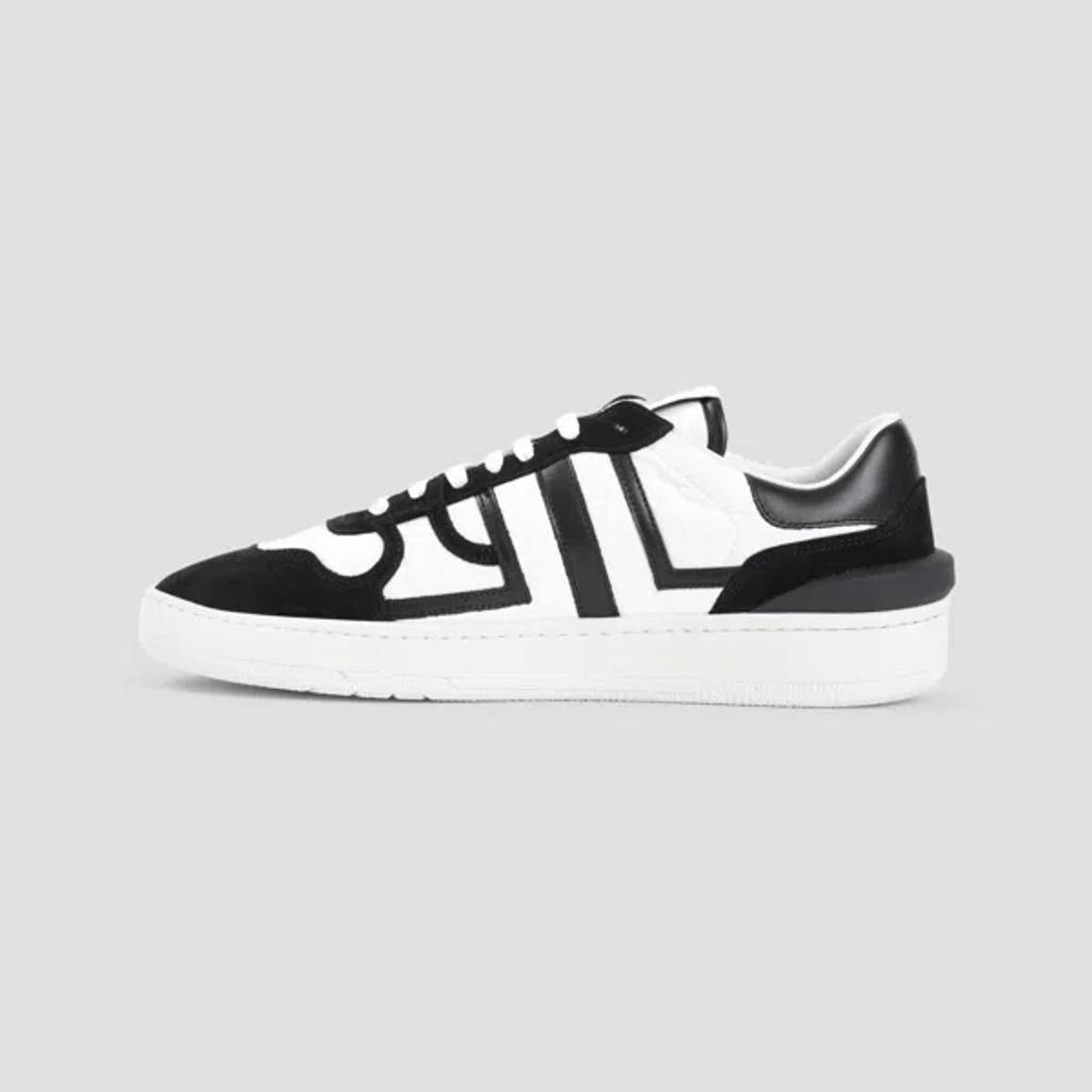 White & Black Clay Mesh Sneakers Product Image