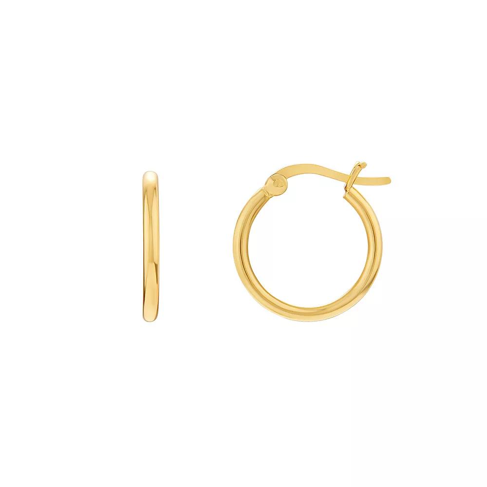 PRIMROSE Sterling Silver Tube Hoop Earrings, Women's Product Image