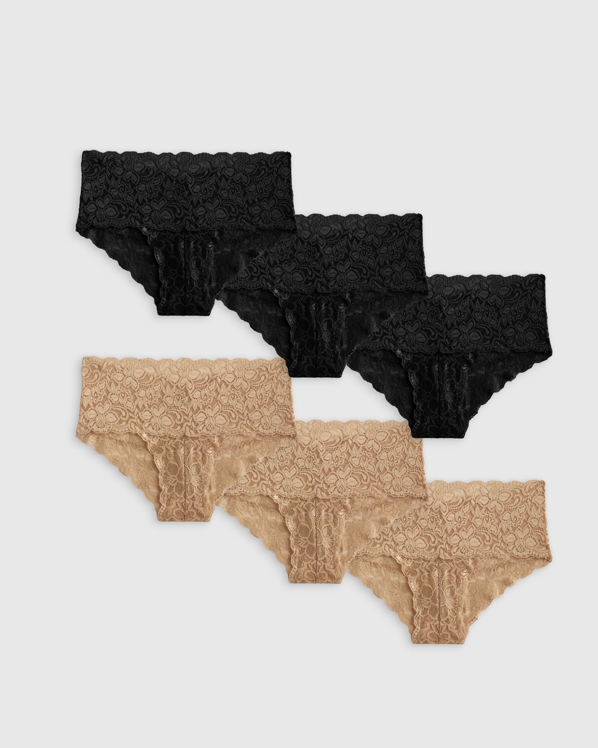 Quince | Women's Stretch Lace Cheeky Brief Nylon/Spandex Product Image