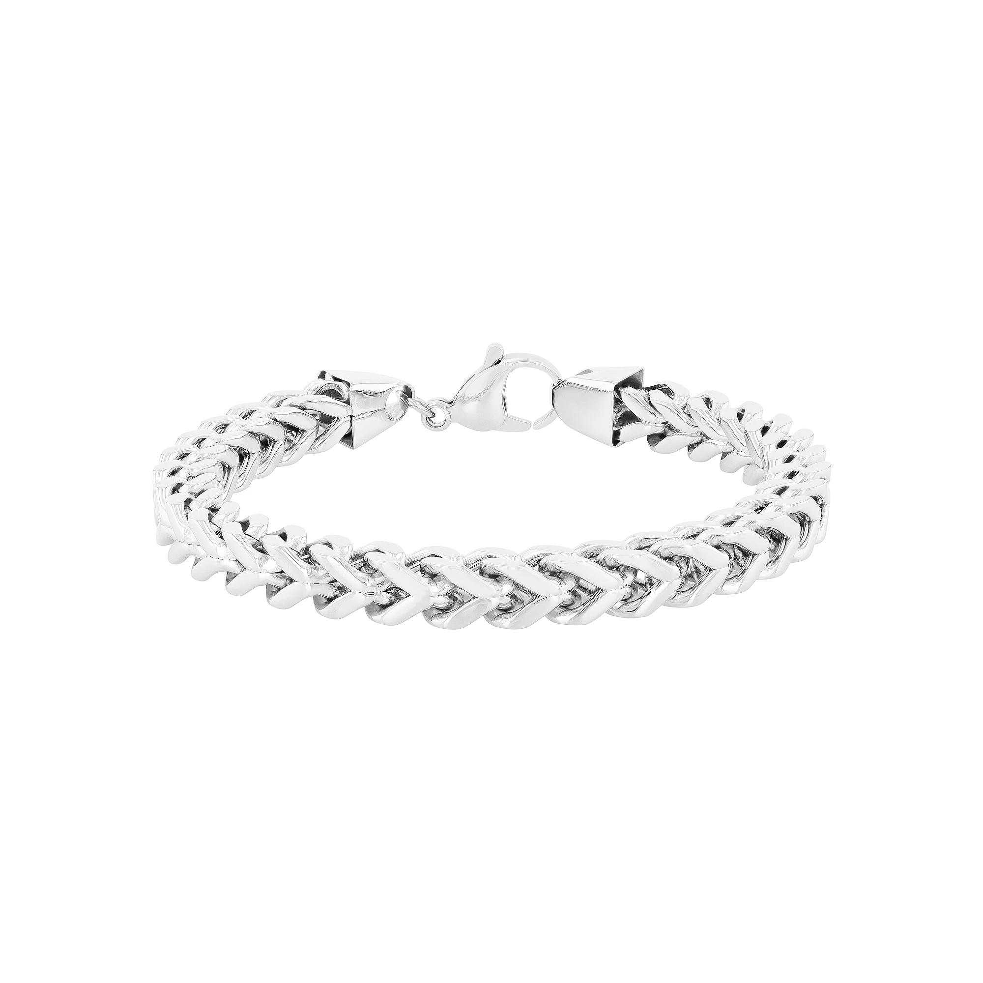 Men's Jewelry Nation Stainless Steel Franco Link Bracelet,  Product Image