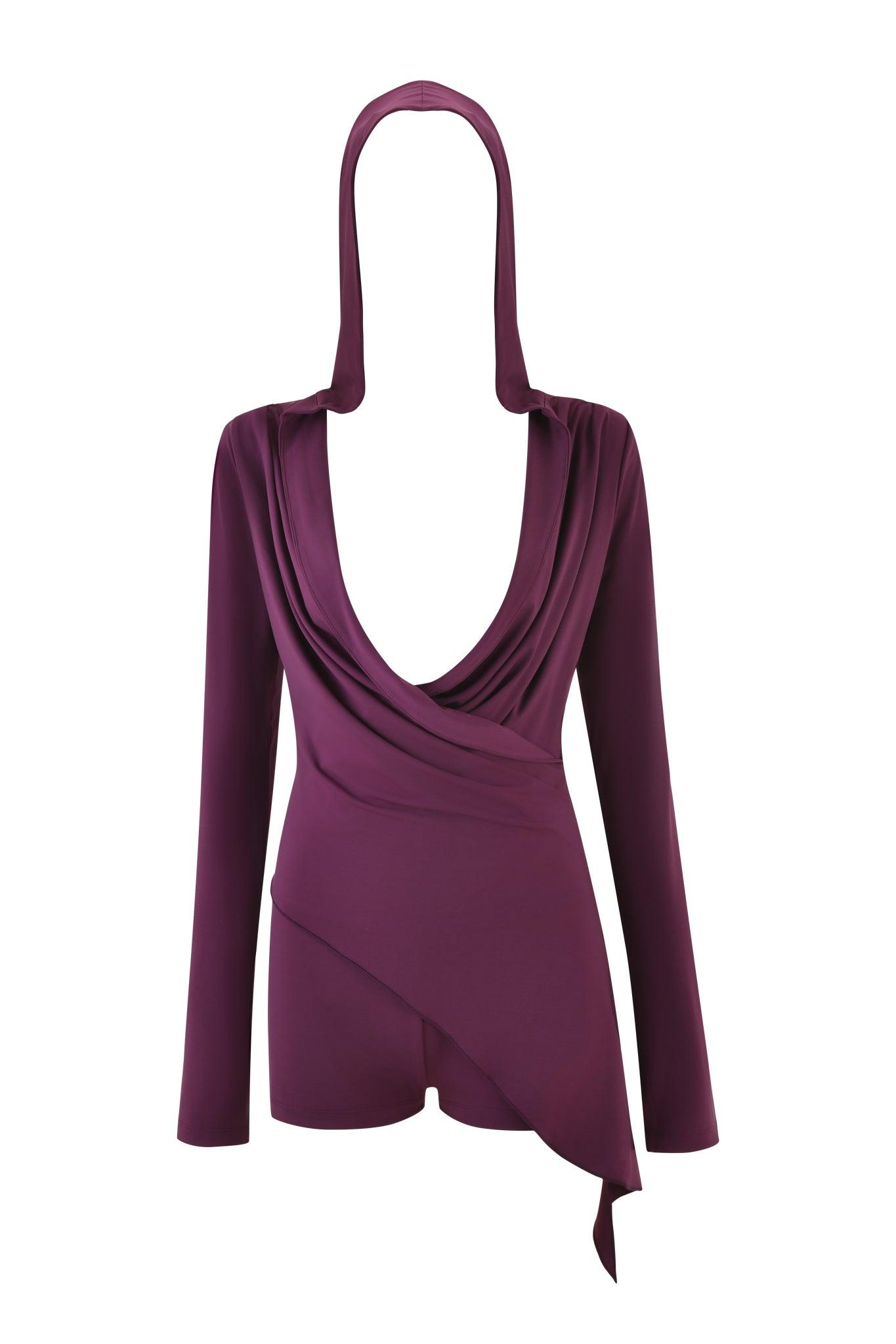 IRINA PLAYSUIT - PURPLE : PLUM Product Image