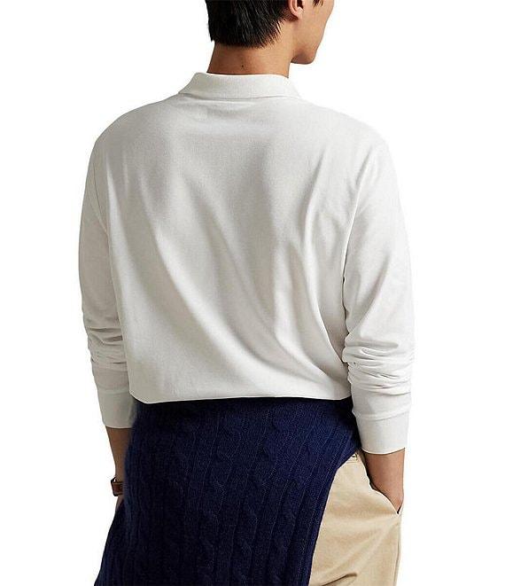 Polo Ralph Lauren Classic Fit Stretch Mesh Long Sleeve Polo Shirt Product Image