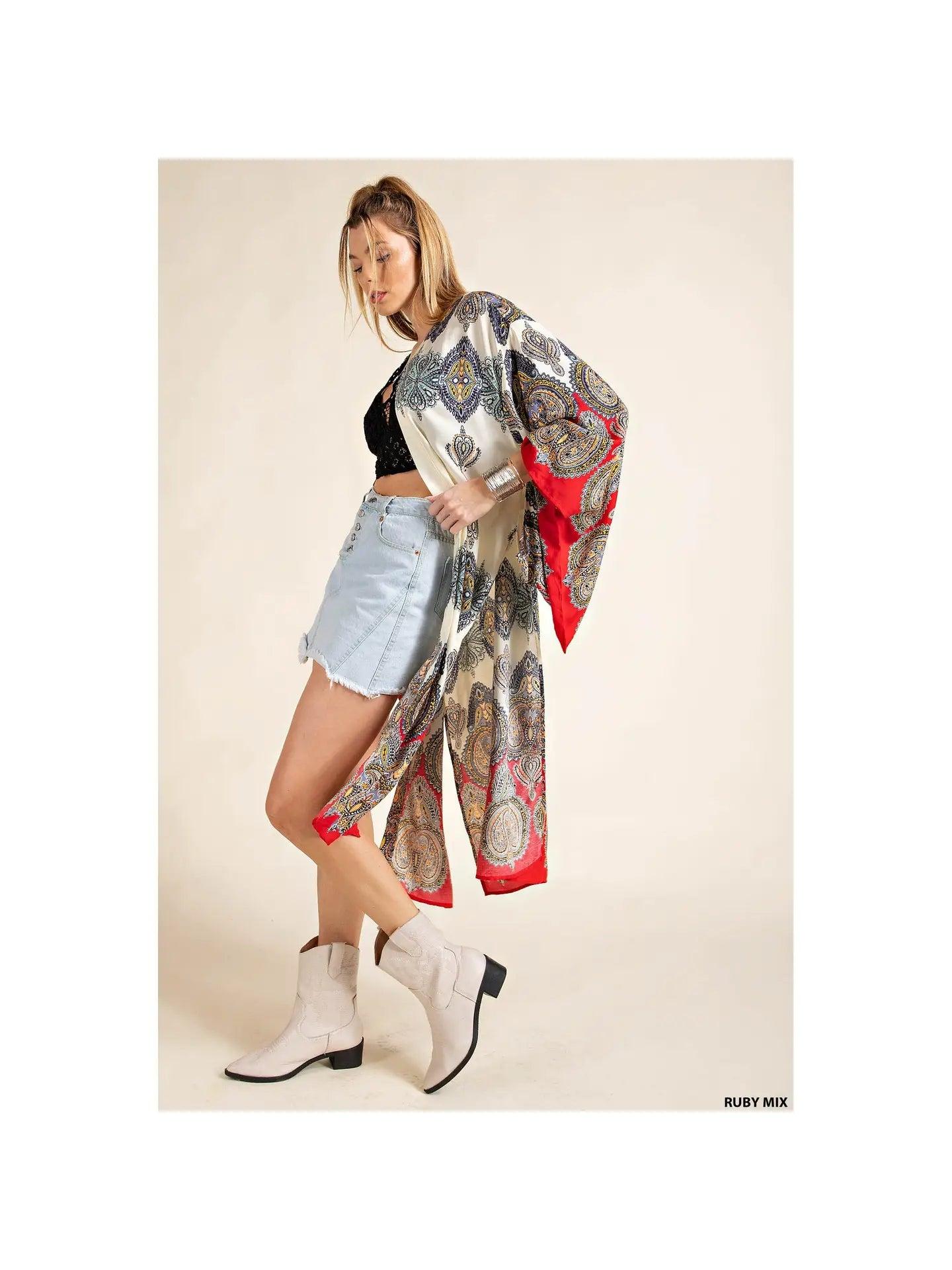 Long Pattern Kimono Product Image