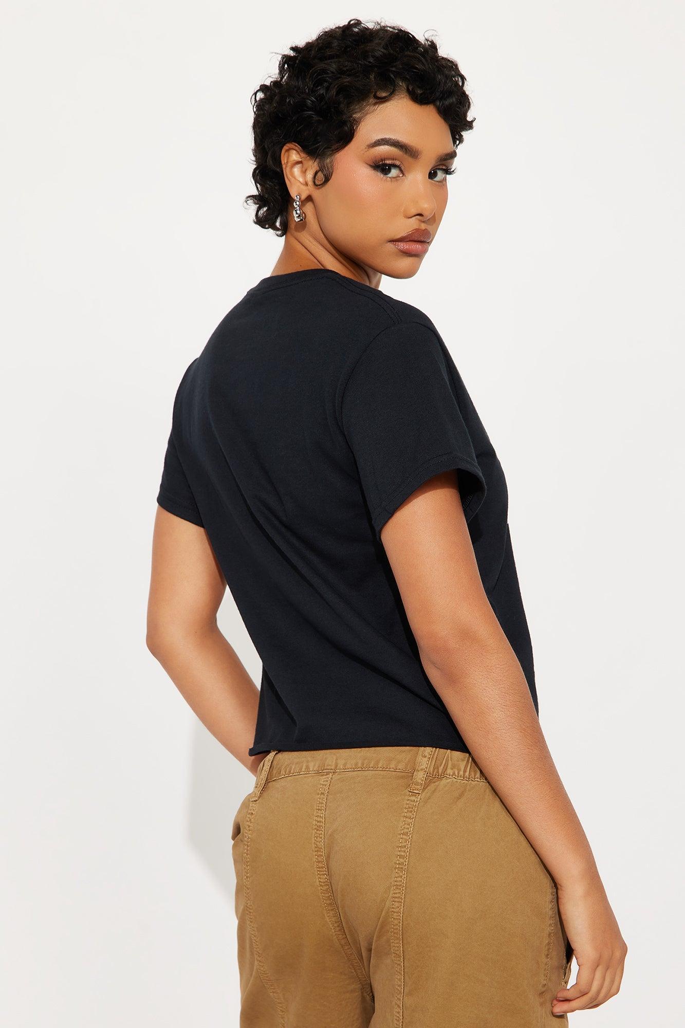 Scarface Eyes Never Lie Cropped Tee - Black Female Product Image