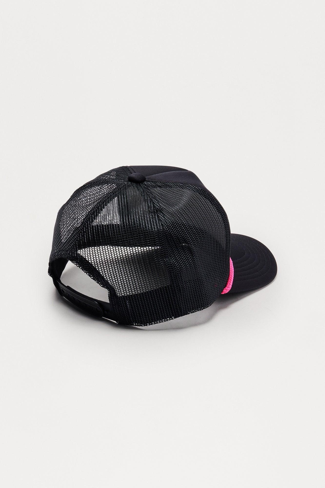 Support Day Drinking Trucker Hat - Black/Pink Product Image