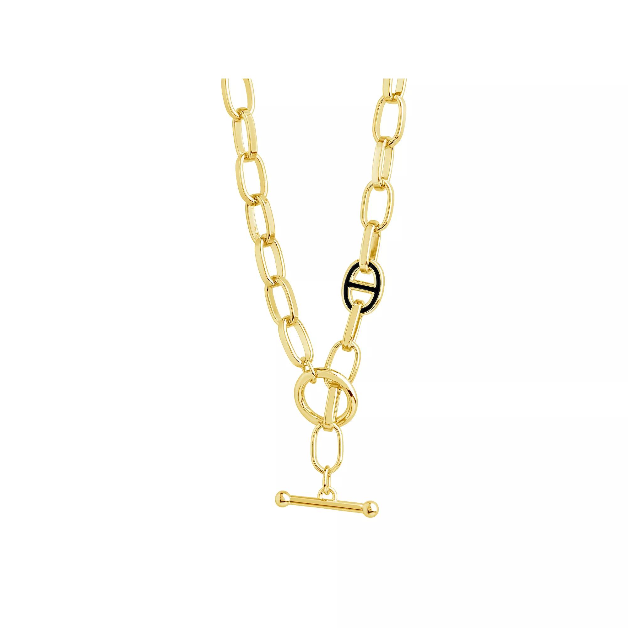 MC Collective Brass Brynlee Toggle Necklace, Women's, Gold Product Image