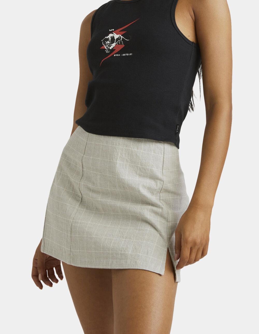 RVCA Reform Womens Mini Skirt - GRAVEL Product Image