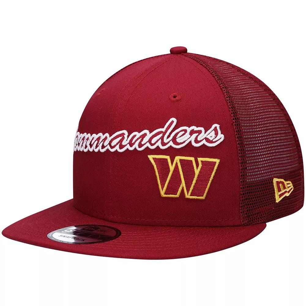 Men's New Era Burgundy Washington Commanders Lit Trucker 9FIFTY Snapback Hat, Wft Med Re Product Image