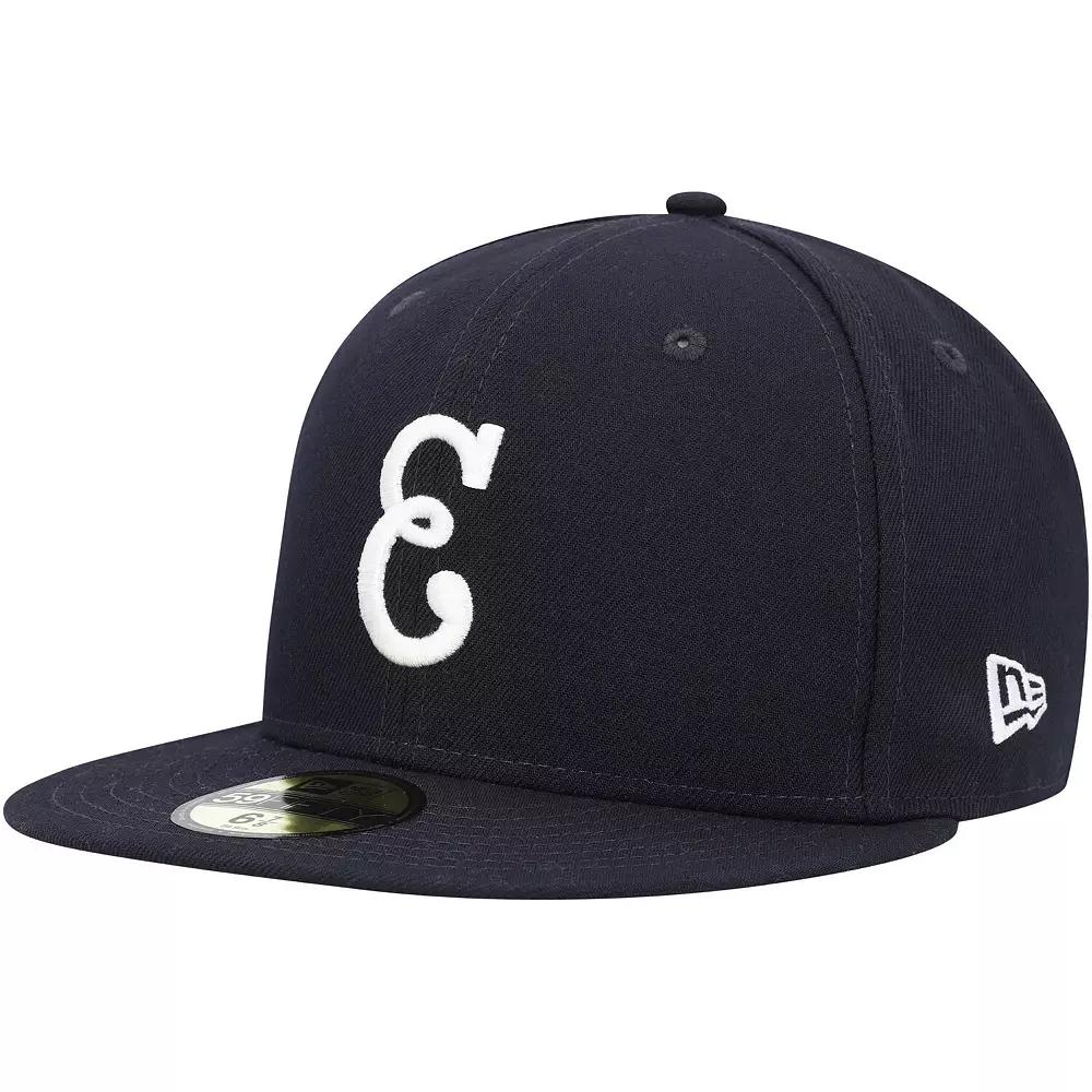 Men's New Era Navy Houston Astros Turn Back The Clock 59FIFTY Fitted Hat,  Product Image