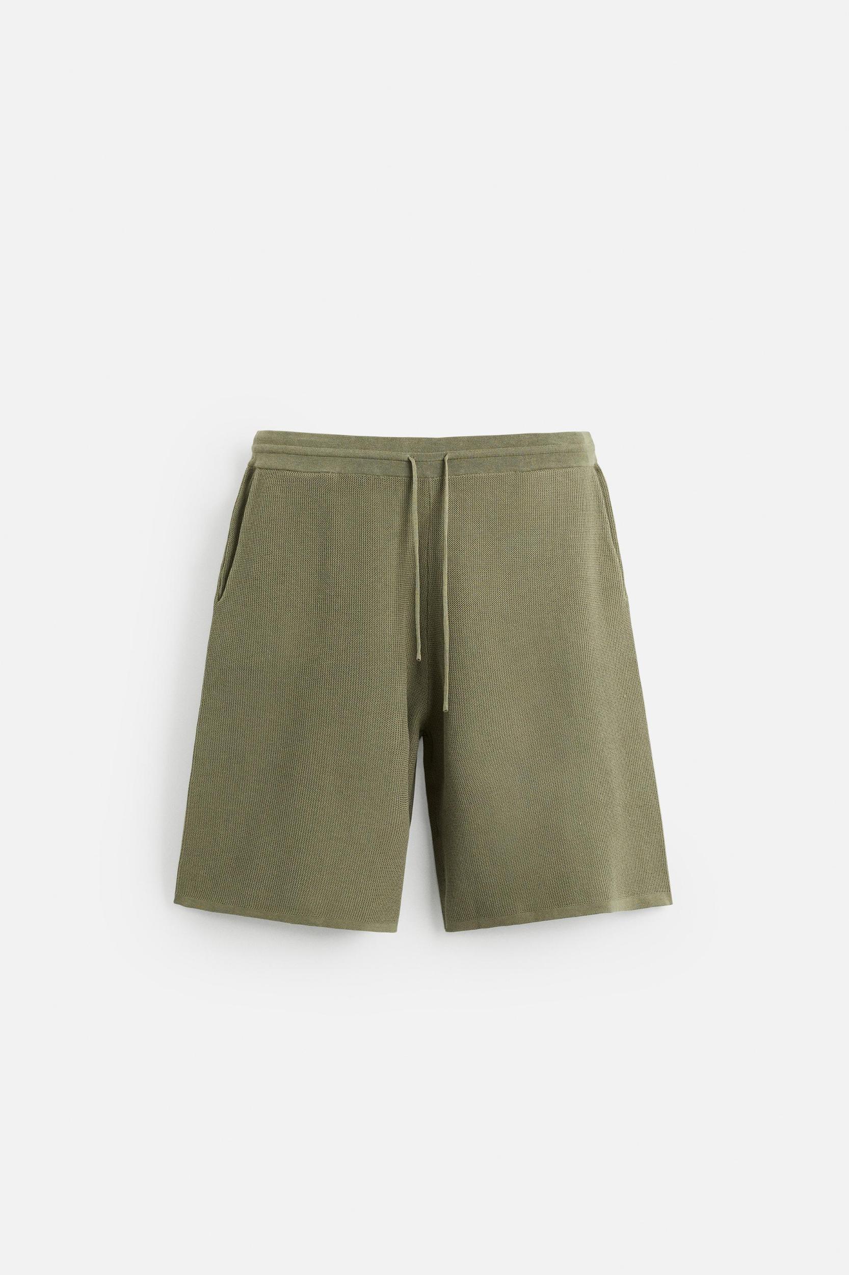 TEXTURED KNIT SHORTS Product Image