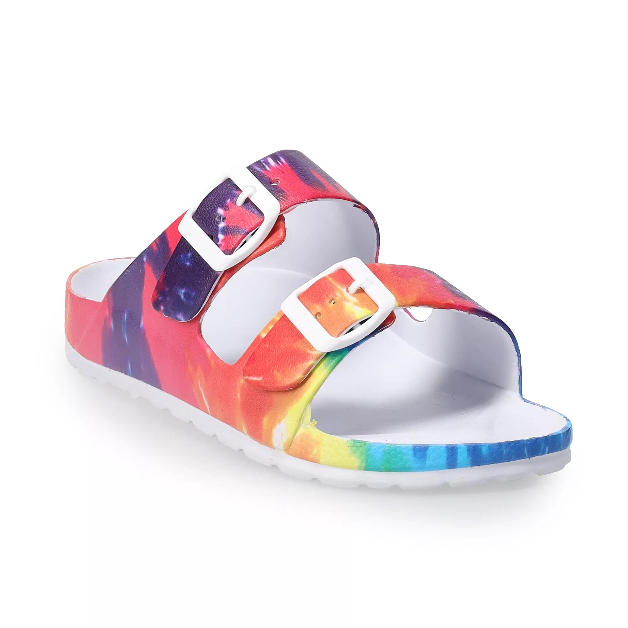 SO® Passion Fruit Women's Slide Sandals, Size: 5, Tiedye Product Image
