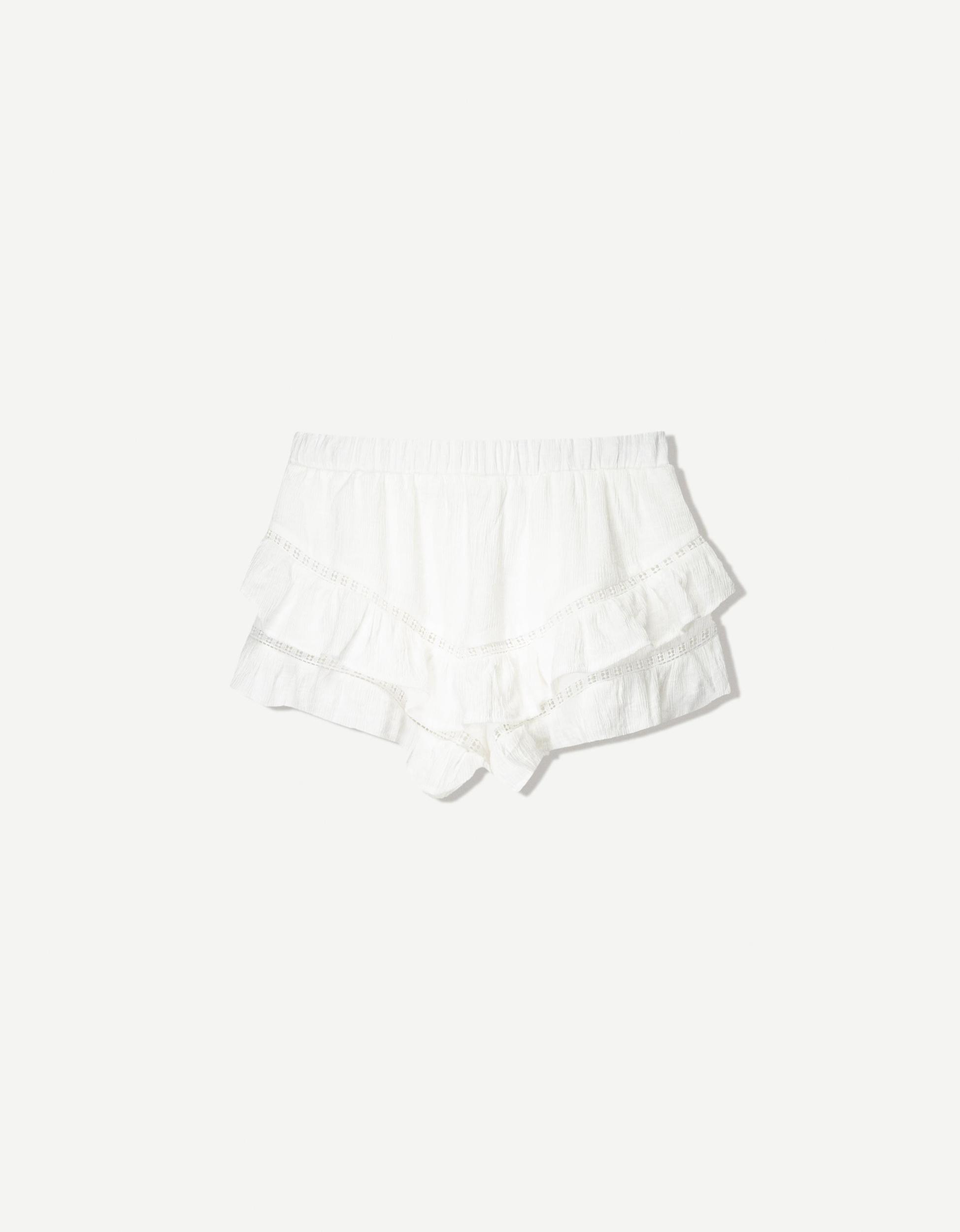 Textured boho skort Product Image