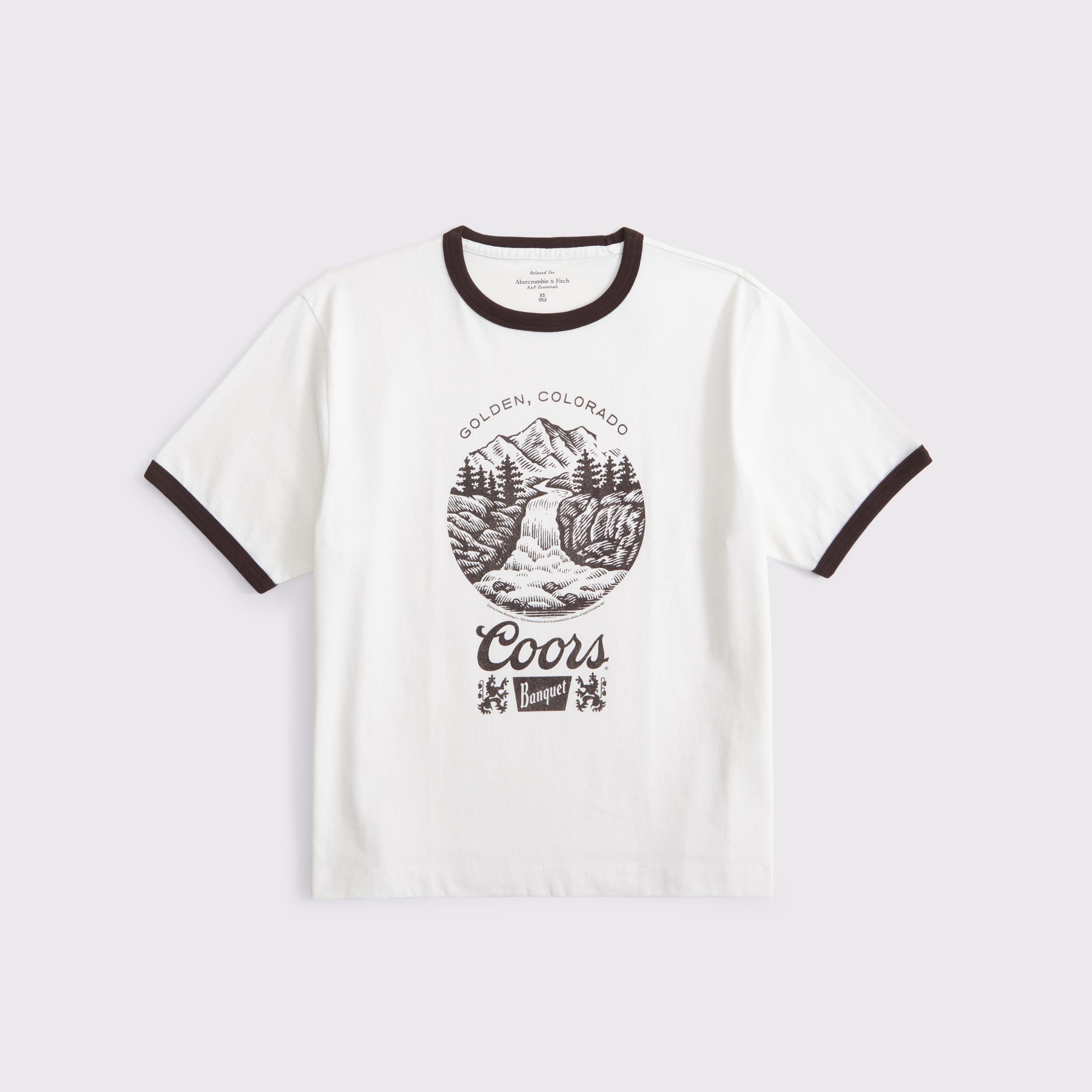 Short-Sleeve Coors Banquet Graphic Relaxed Tee Product Image