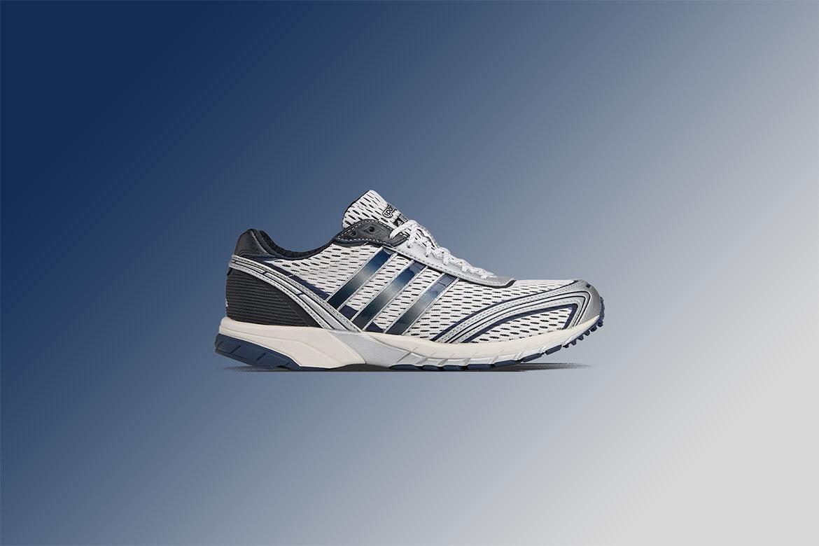Adidas x Sporty & Rich Women's Adizero Adios - Cloud White/Collegiate Navy/Cloud White Female Product Image