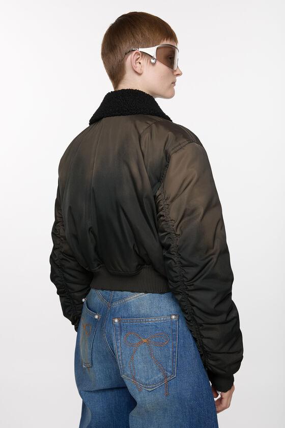 Bomber jacket furry collar Product Image