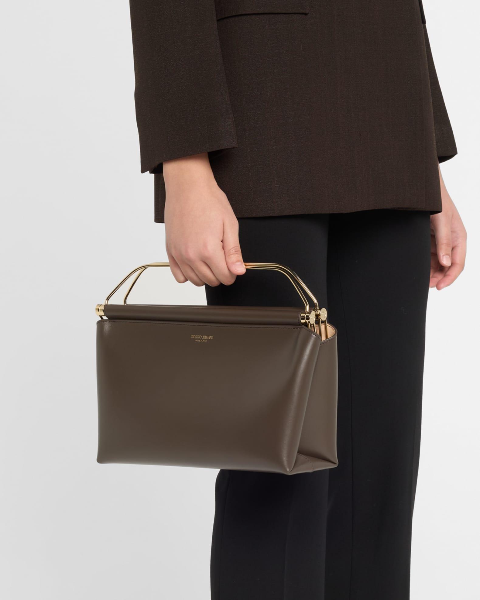 Avenue Large Polished Leather Clutch Bag Product Image