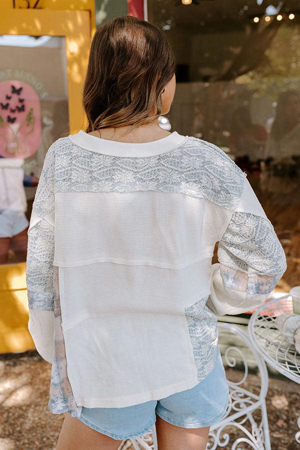 Creekside Cabin Waffle Knit Top Product Image