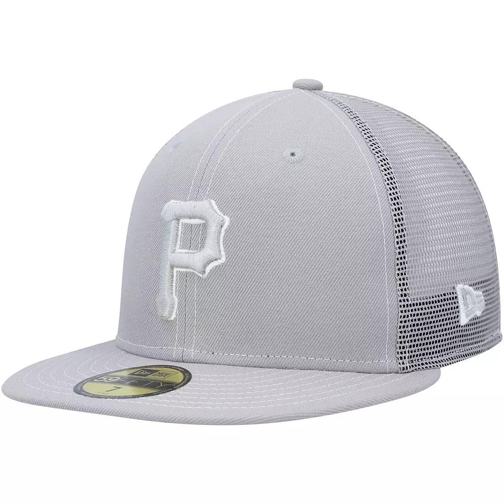 Men's New Era Gray Pittsburgh Pirates 2023 On-Field Batting Practice 59FIFTY Fitted Hat,  Product Image