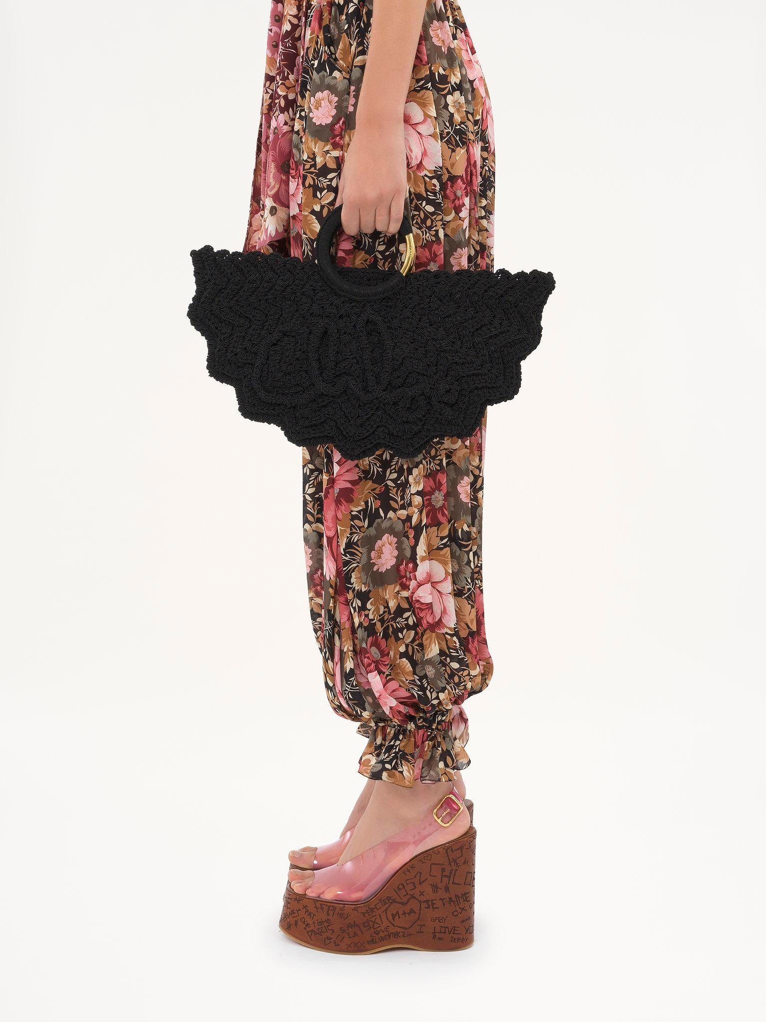 Small Bracelet Paravent tote bag in crochet Product Image