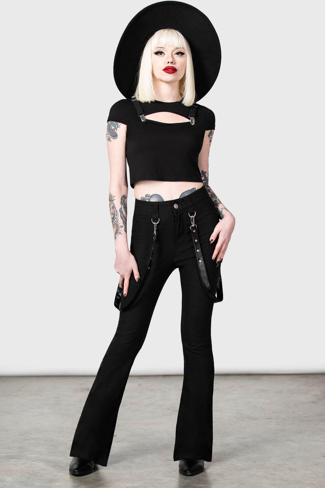 Cutout Bondage Trousers Female Product Image