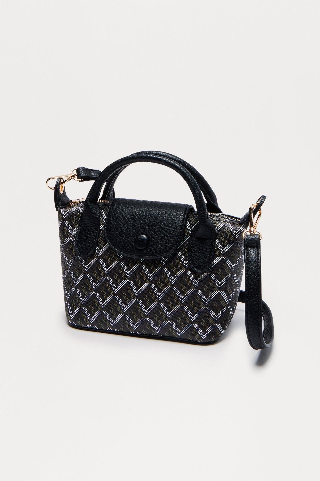 Le Voyageur Faux Leather Crossbody Bag - Black Female Product Image