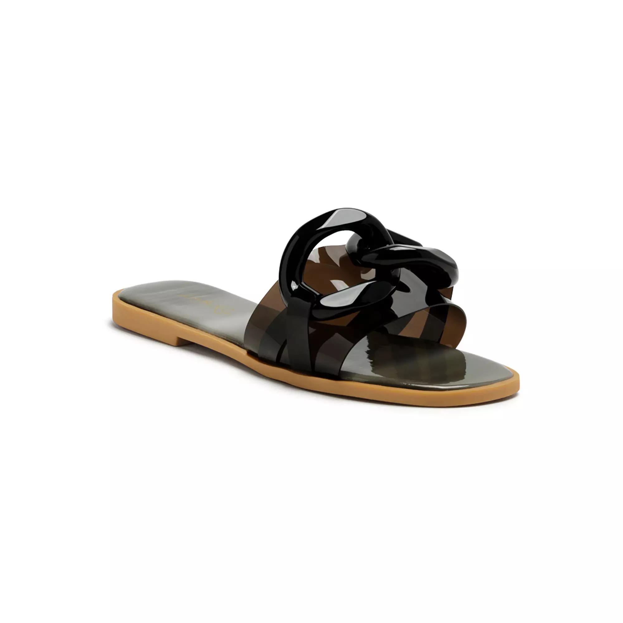 London Rag Caroons Women's Slide Sandals, Size: 7, Black Product Image