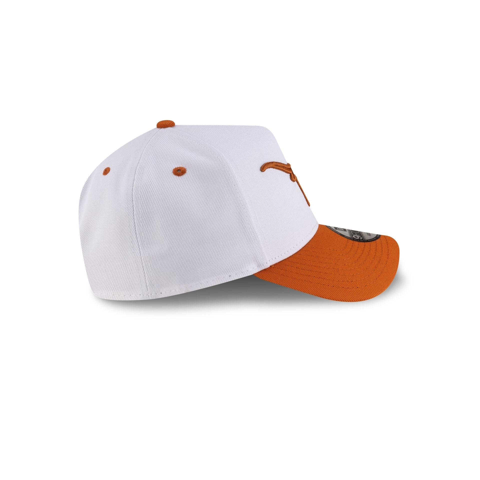 Texas Longhorns White 9FORTY A-Frame Snapback Hat Male Product Image