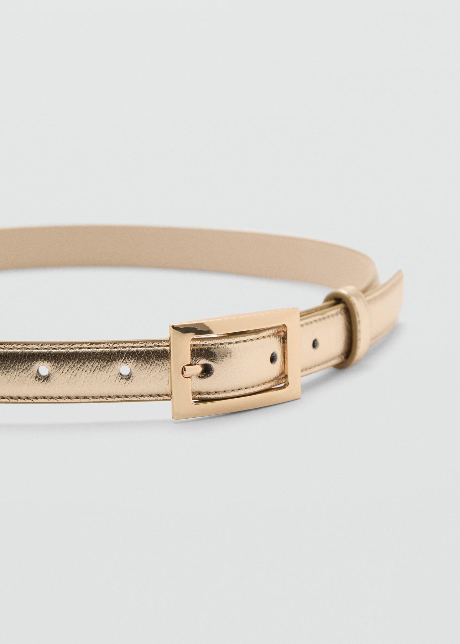 Square buckle belt - Women | MANGO USA Product Image