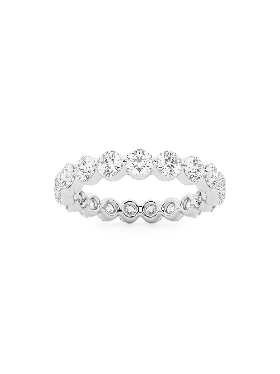Womens Platinum & Floating Natural Diamond Eternity Band/2.00-4.00 TCW Product Image