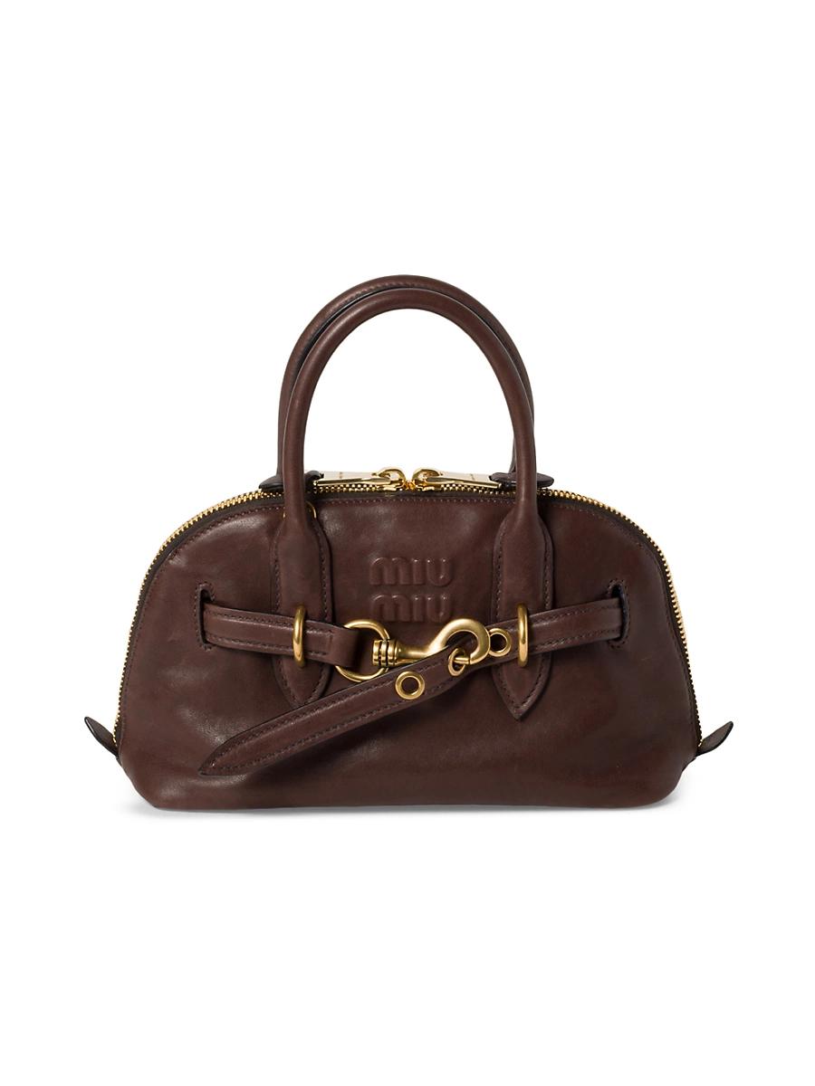 Womens Aventure Nappa Leather Top-Handle Bag Product Image