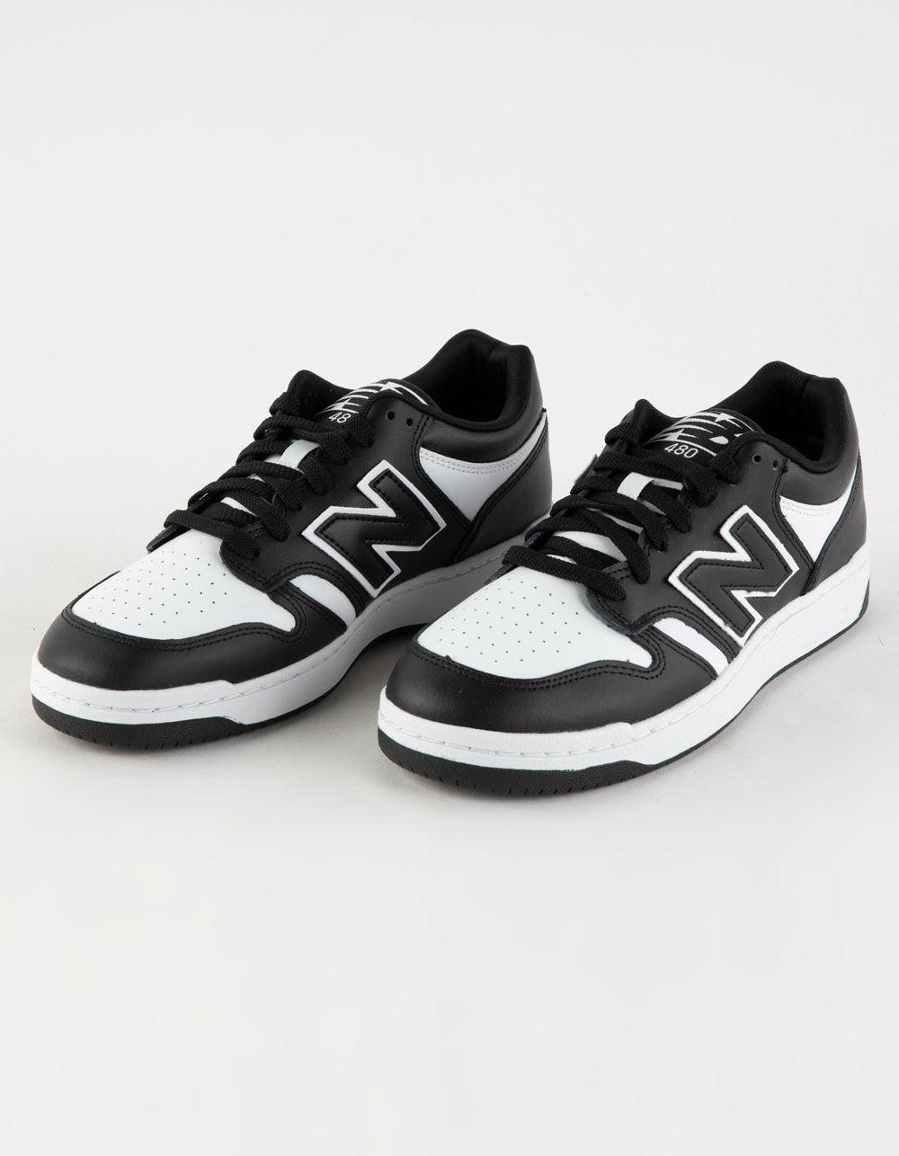NEW BALANCE 480 Shoes - WHT/BLK Product Image