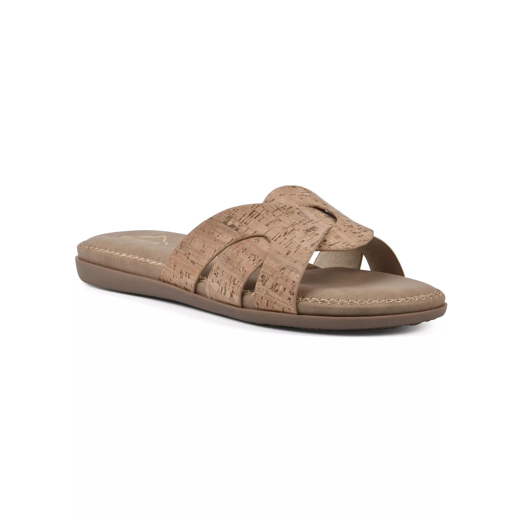 Cliffs by White Mountain Fortunate Women's Slide Sandals, Size: 6, Natural Brown Product Image