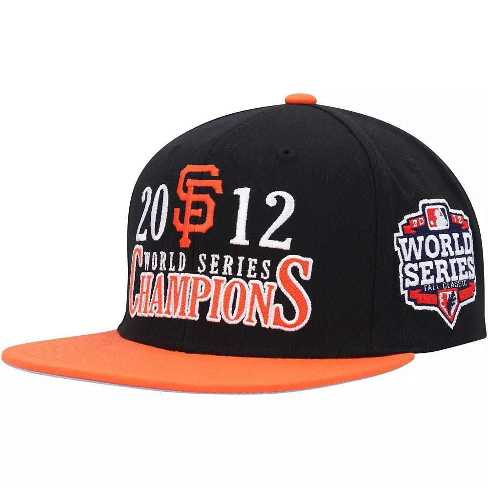 Men's Mitchell & Ness Black San Francisco Giants World Series Champs Snapback Hat Product Image