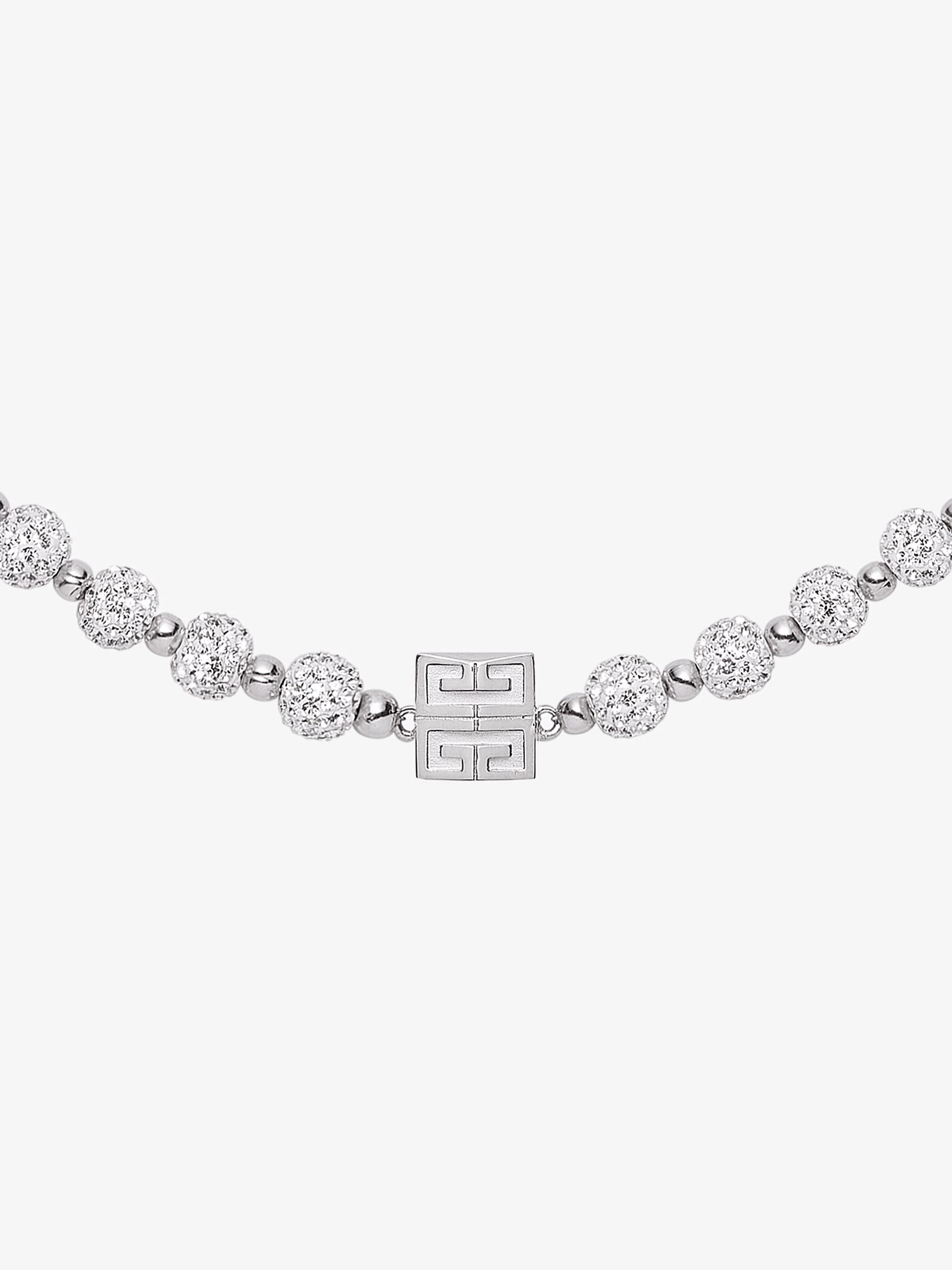 4G necklace in metal with crystals Product Image