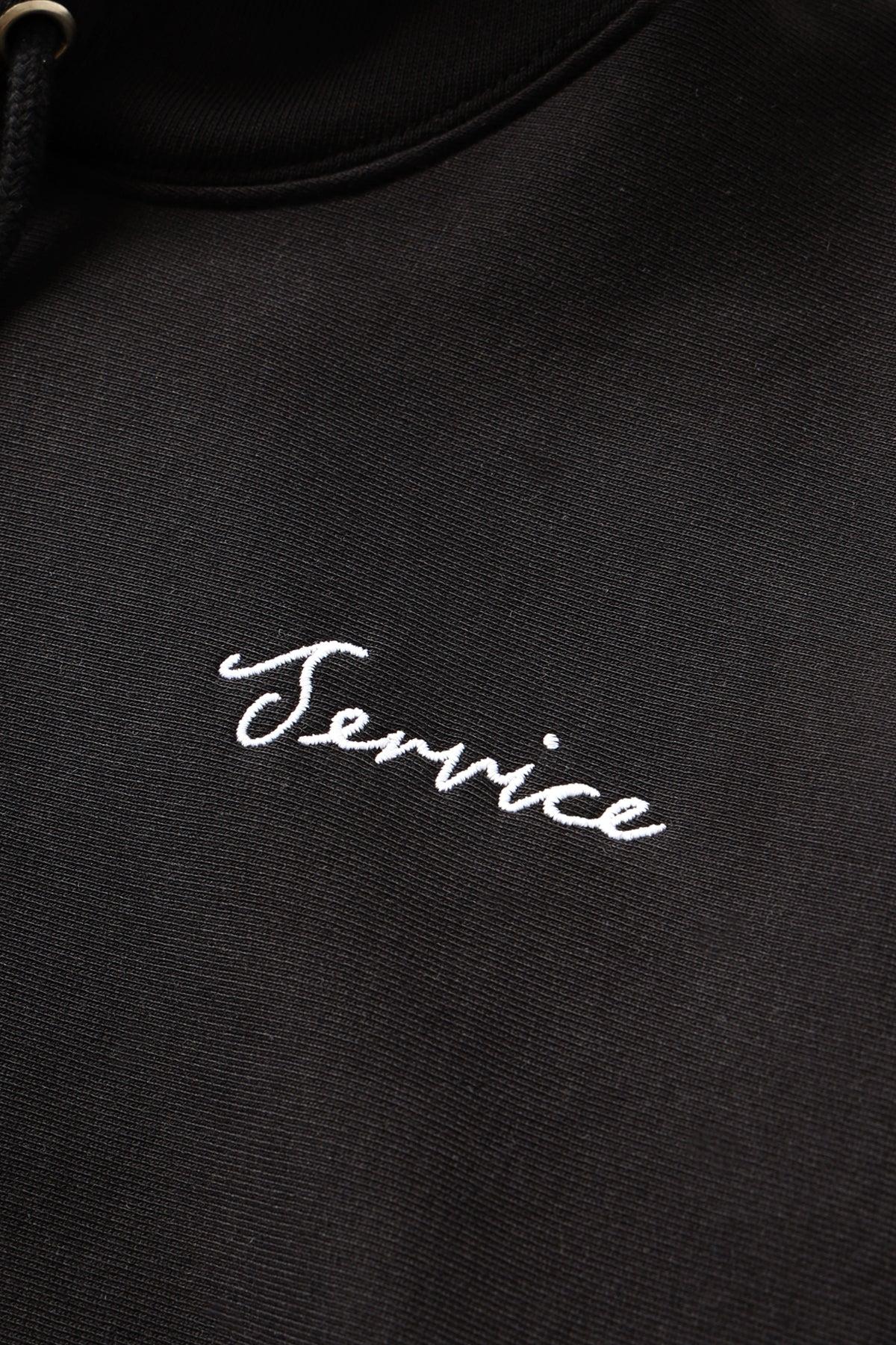 Service Works - Script Logo Hoodie - Black Product Image
