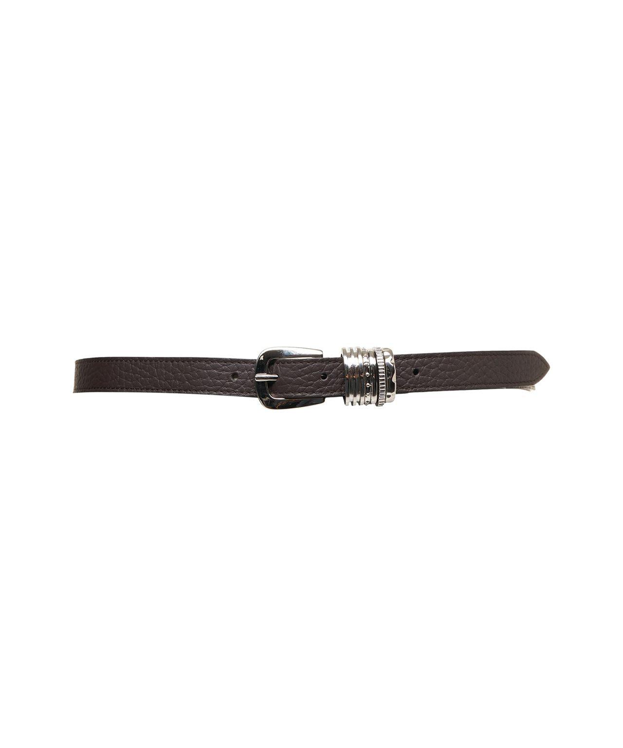 Belt in grained leather Product Image