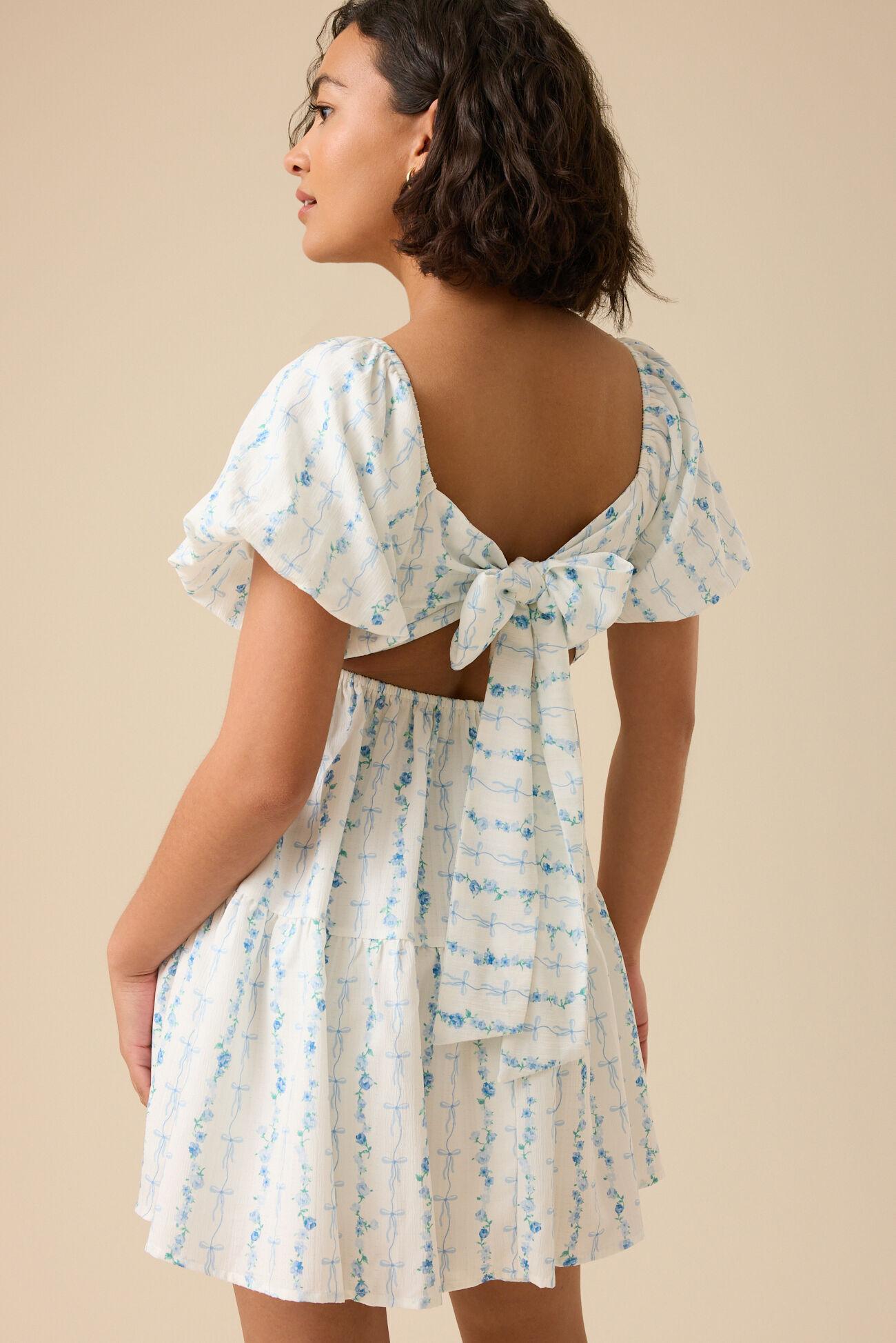 Brielle Bow Mini Dress Product Image