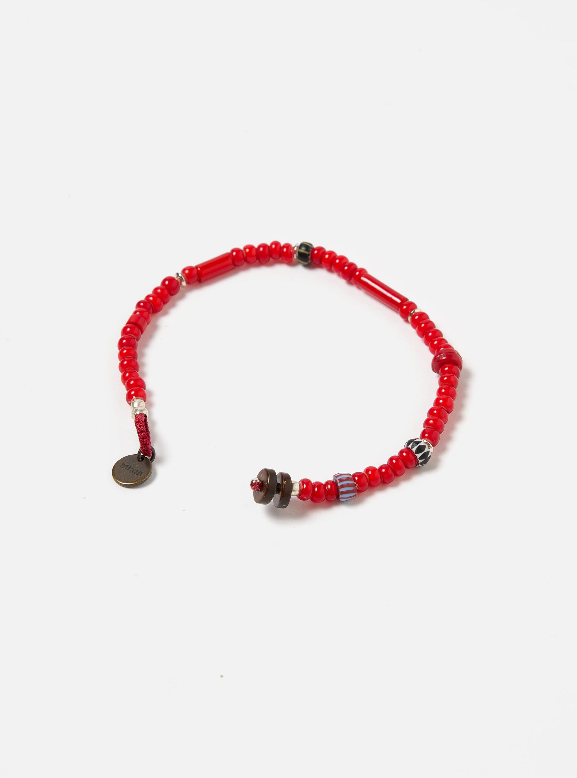 Mikia Bracelet in Red/White Hearts Product Image