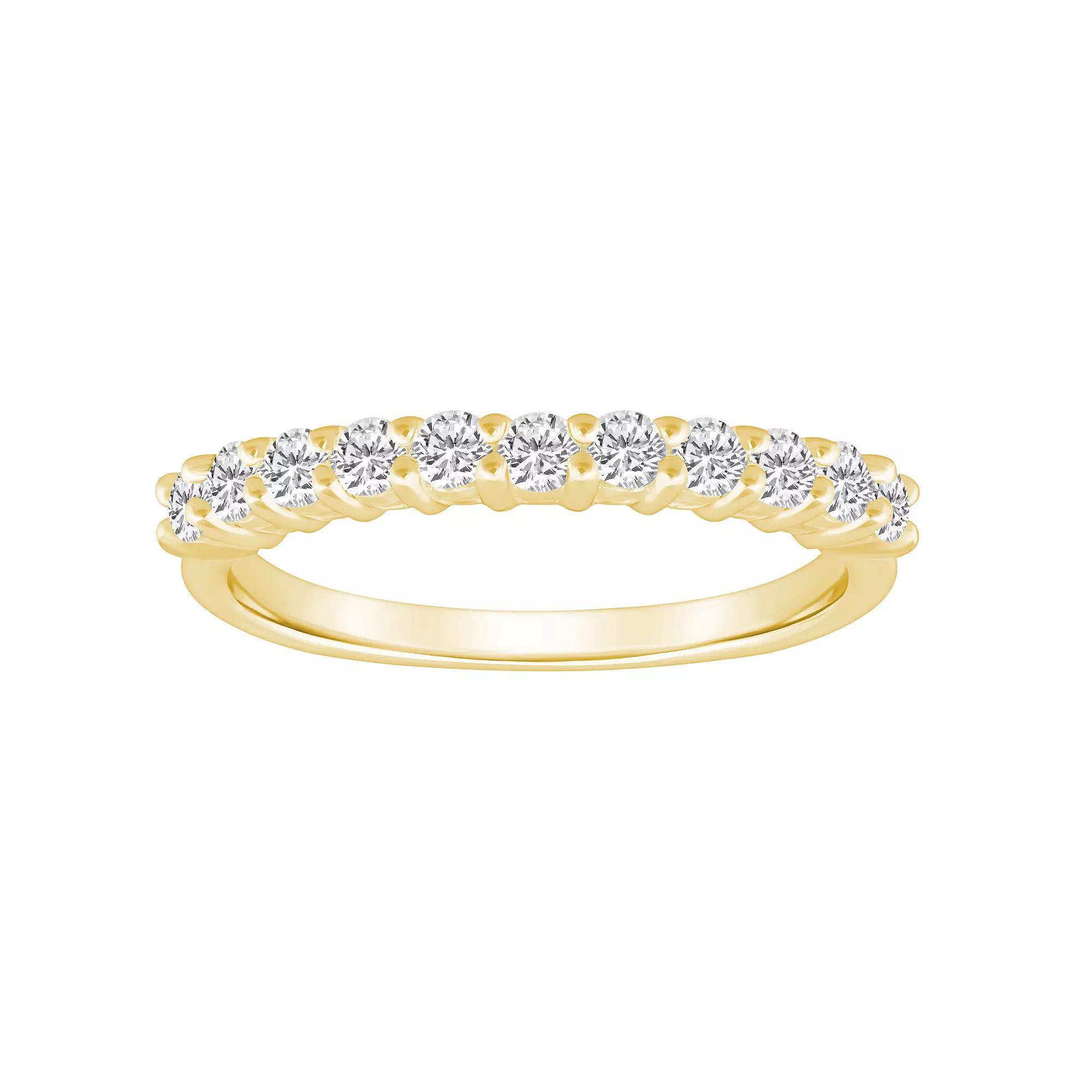 Alyson Layne 14k Gold 1/2 Carat T.W. Diamond 11-Stone Wedding Band, Women's, Size: 10, Yellow Product Image