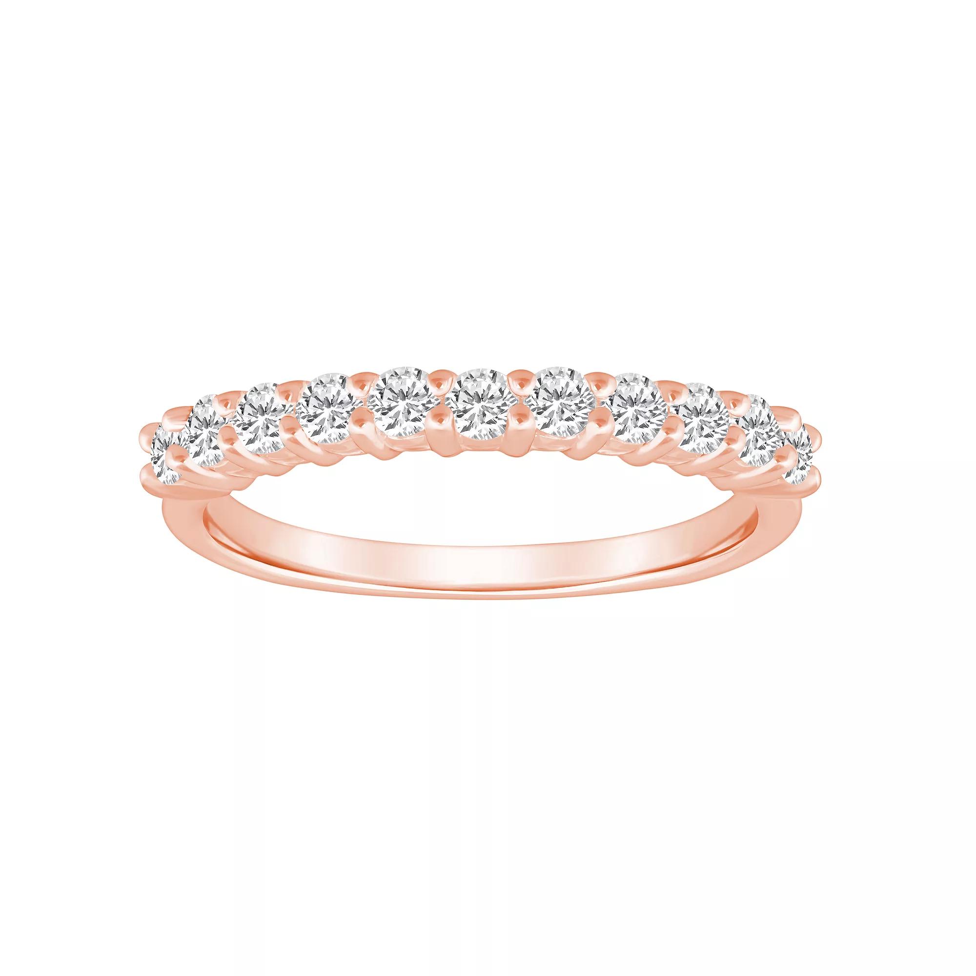 Alyson Layne 14k Gold 1/2 Carat T.W. Diamond 11-Stone Wedding Band, Women's,  Product Image