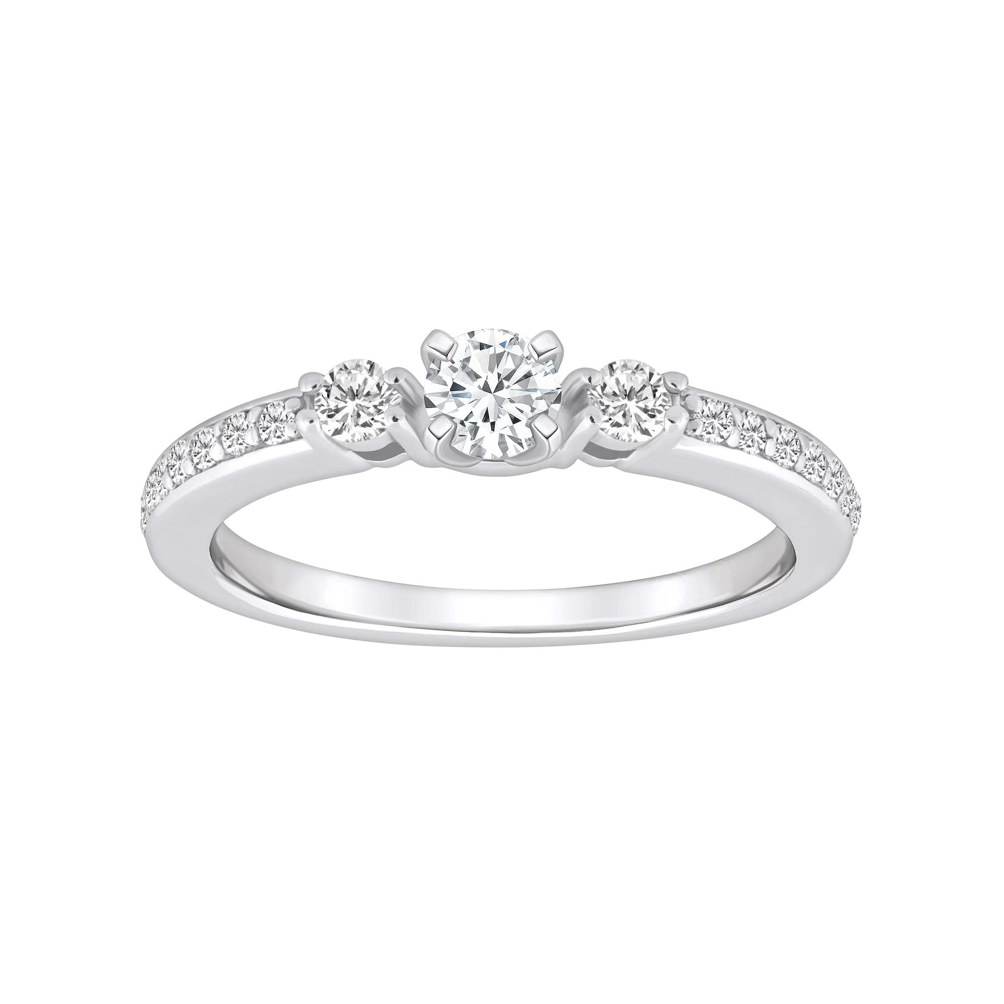 Alyson Layne 14k Gold 1/2 Carat T.W. Diamond Round Cut Engagement Ring, Women's, Size: 9, 14k Two Tone Gold Product Image