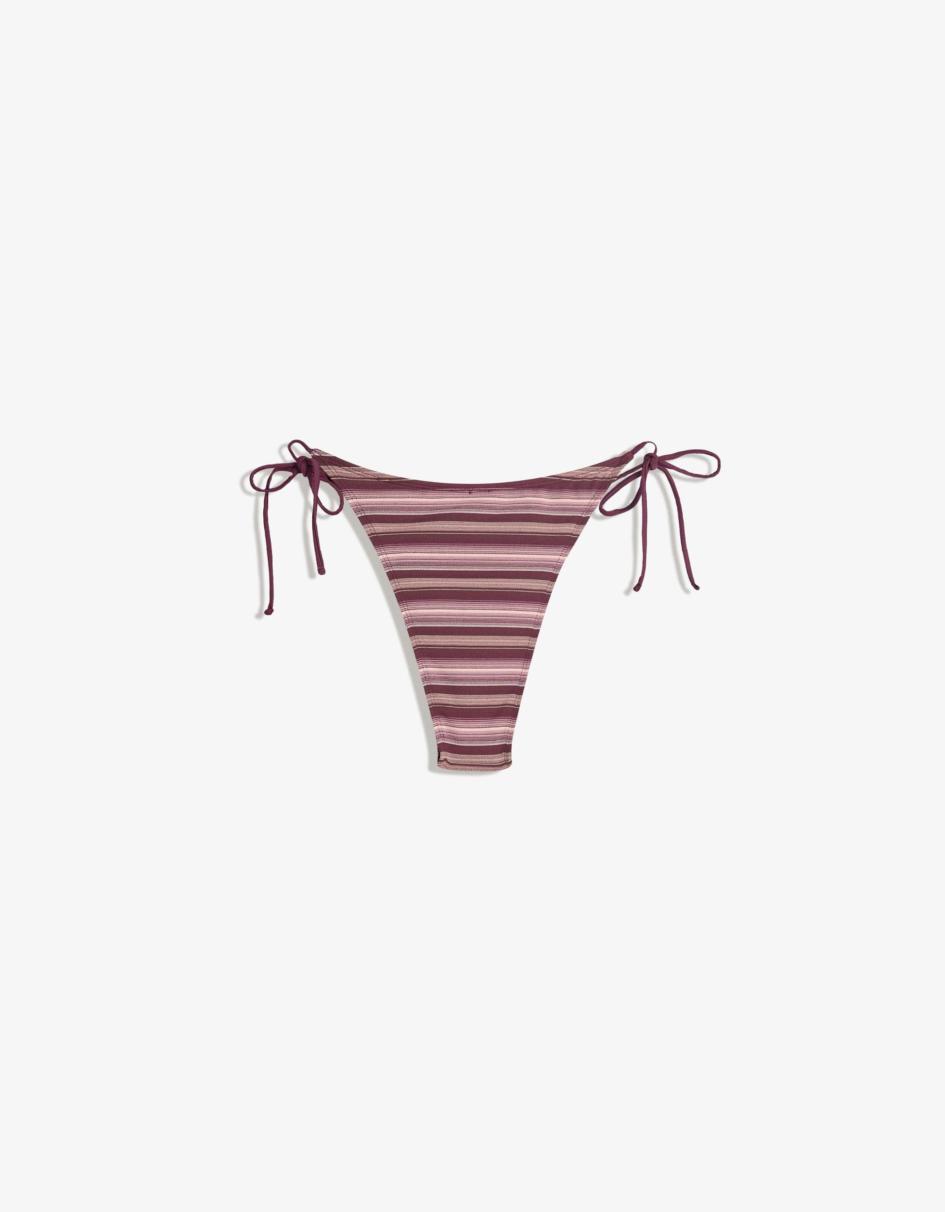 Striped triangle bikini top Product Image