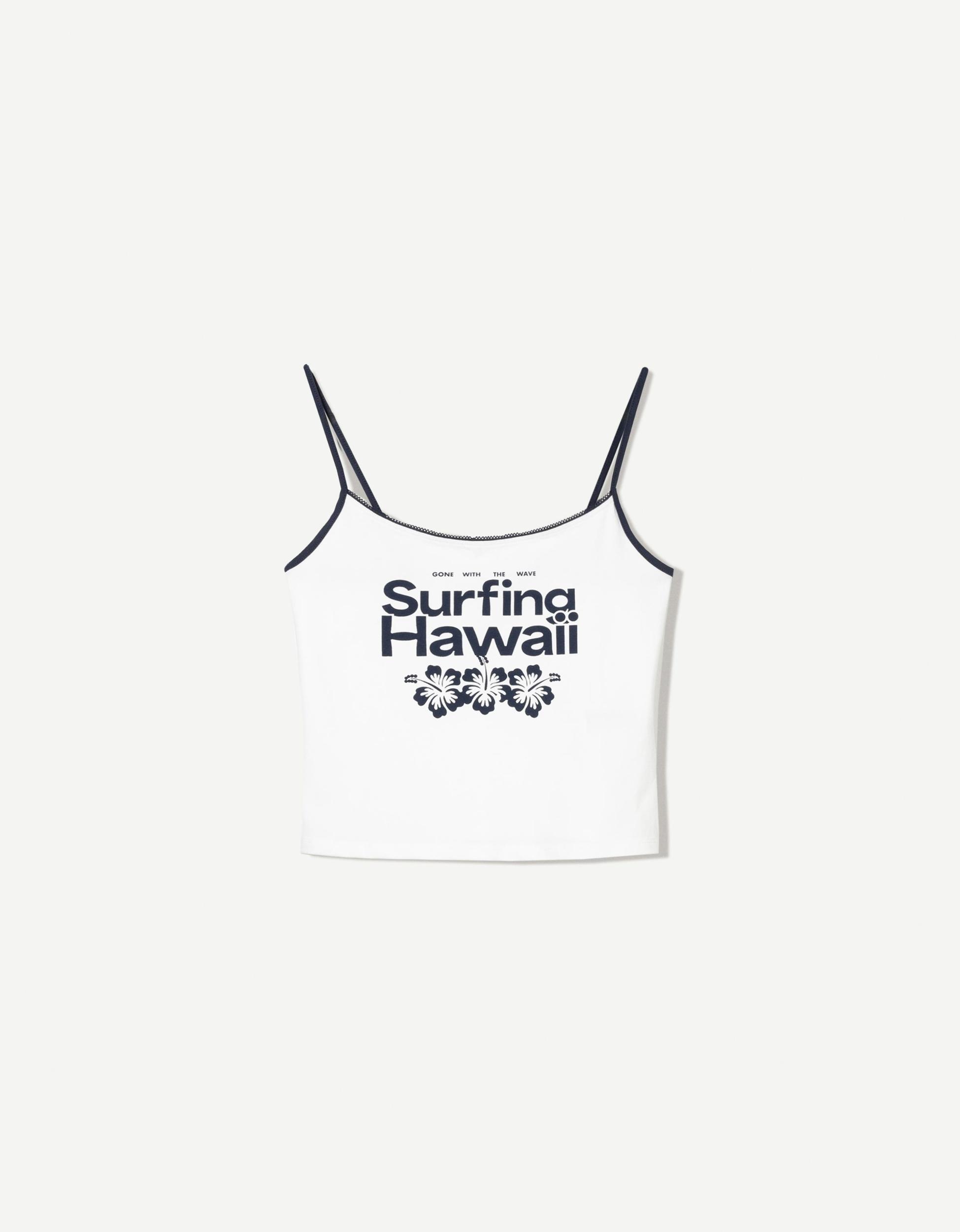 Printed top with straps Product Image