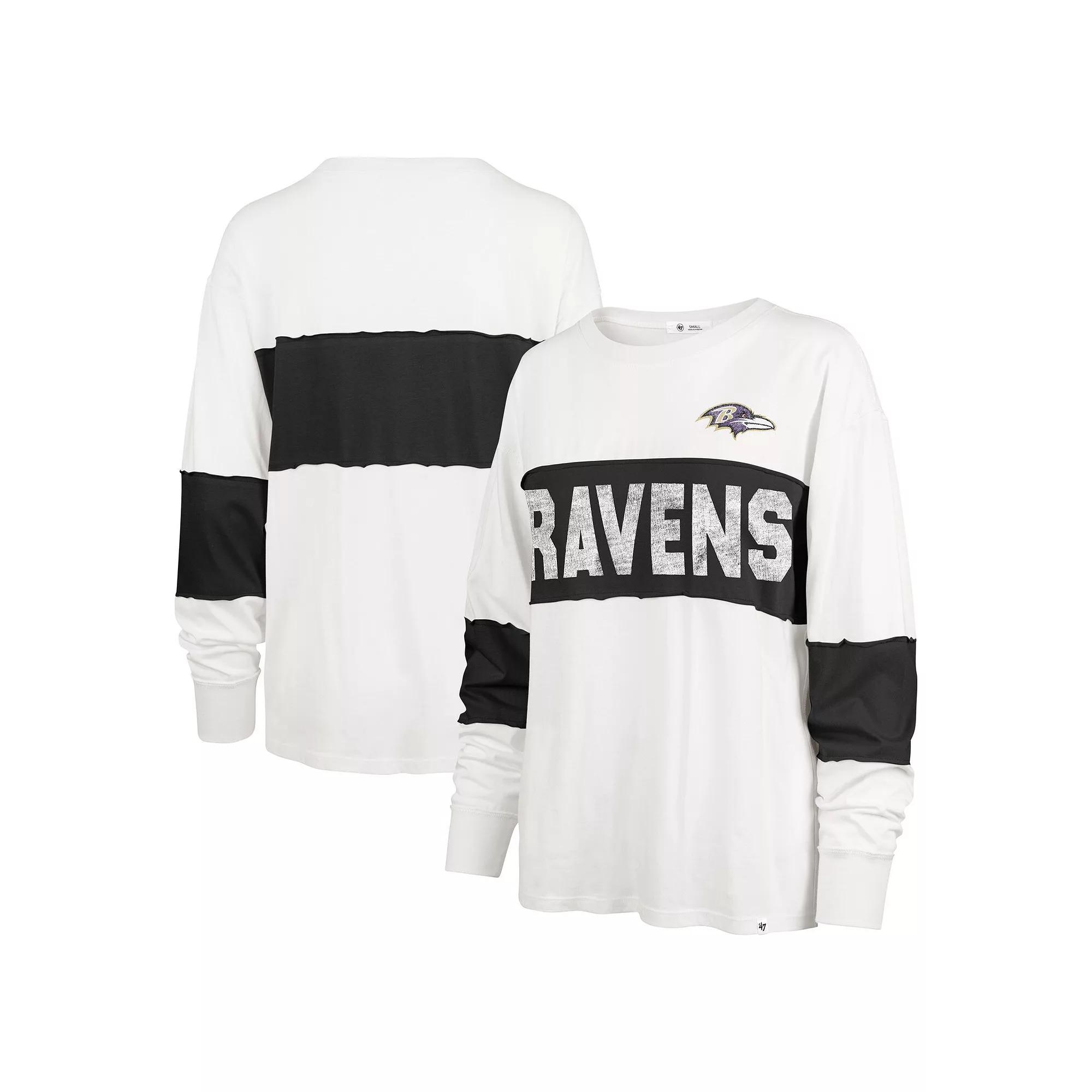 Women's '47 Cream Las Vegas Raiders Clubhouse Pride Taylor Long Sleeve T-Shirt,  Product Image