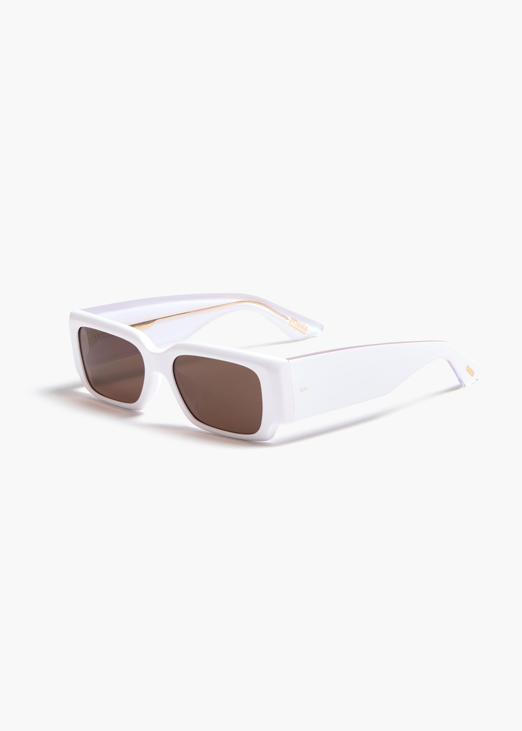 KHAITE x Oliver Peoples 1995C in White and Brown Product Image