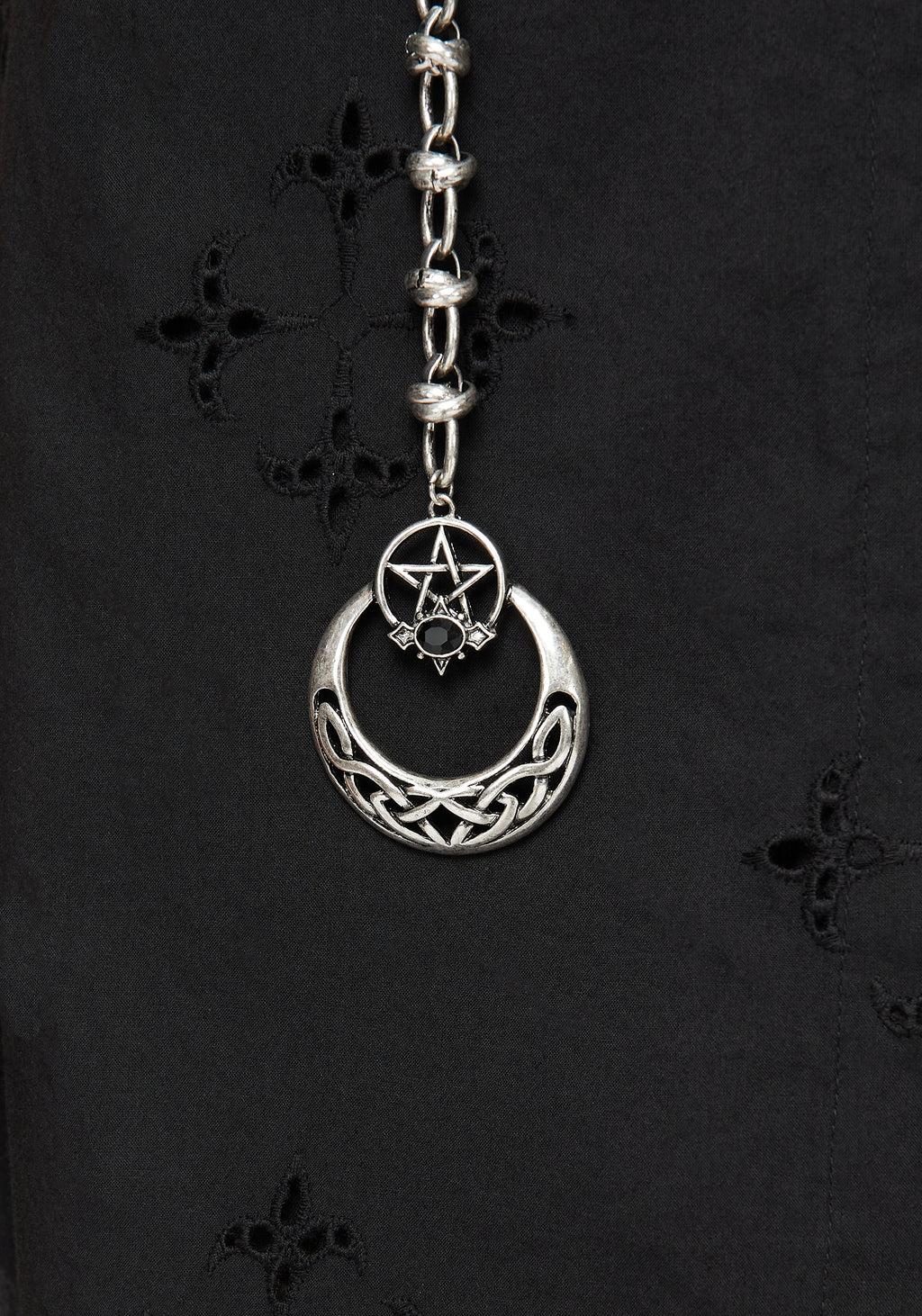Druantia Pentagram Moon Chain Belt Product Image