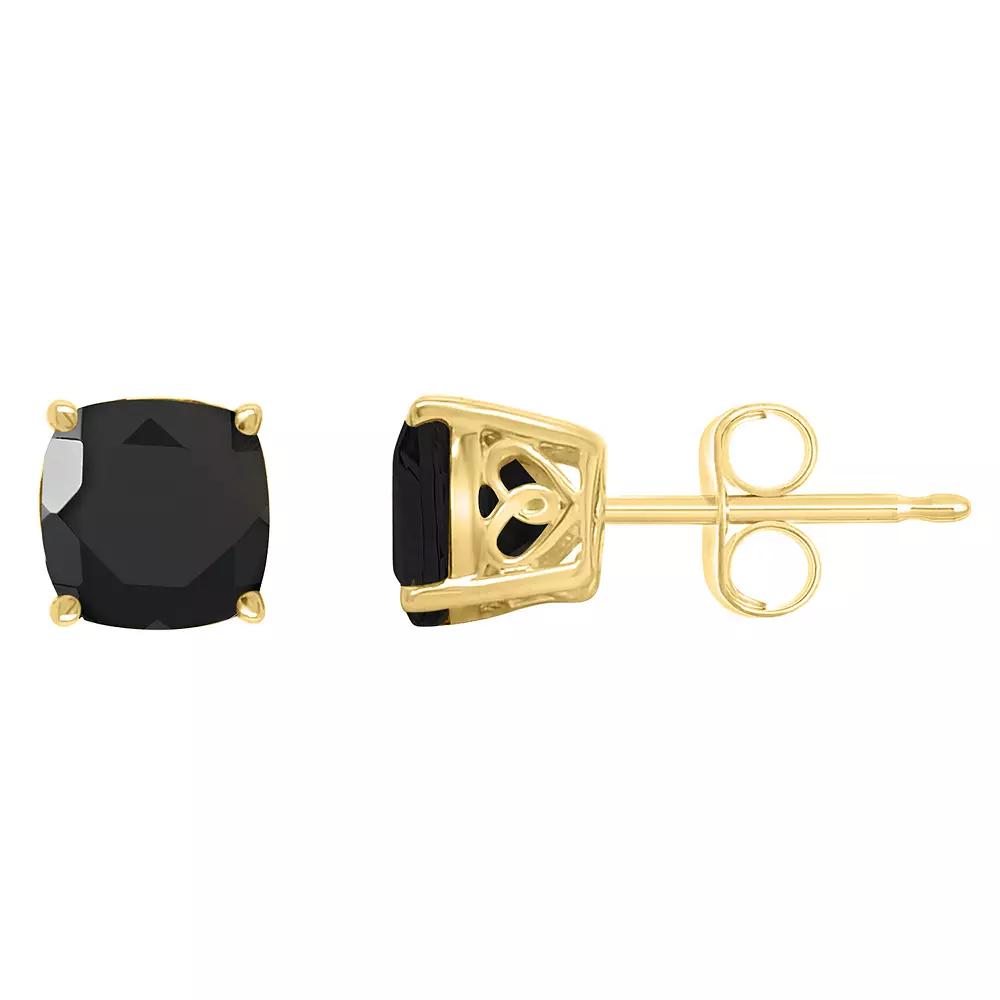 Stella Grace 10k White Gold Lab-Created Sapphire Stud Earrings, Women's Product Image