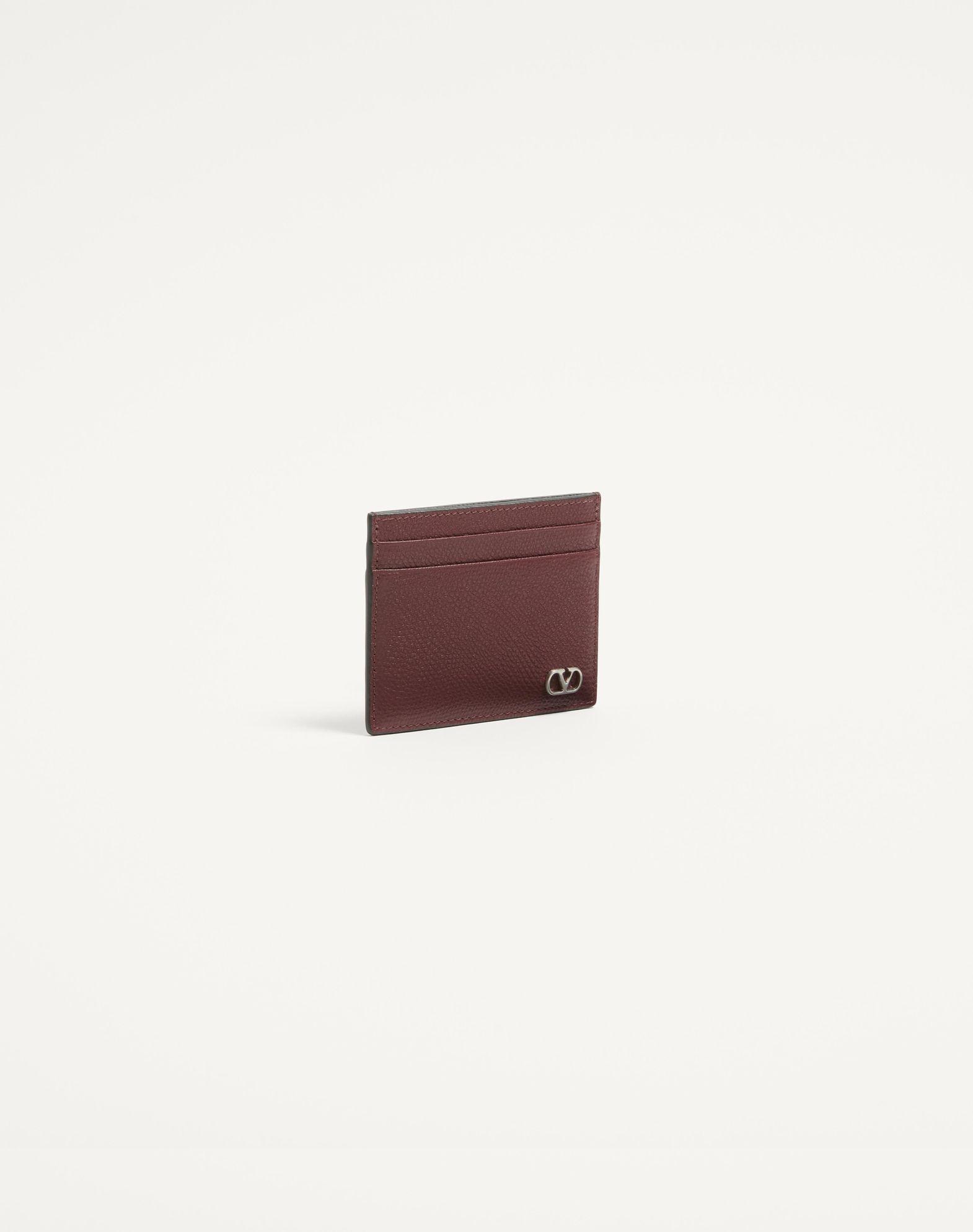 Valentino Garavani Vlogo Signature Cardholder In Grainy Calfskin Product Image