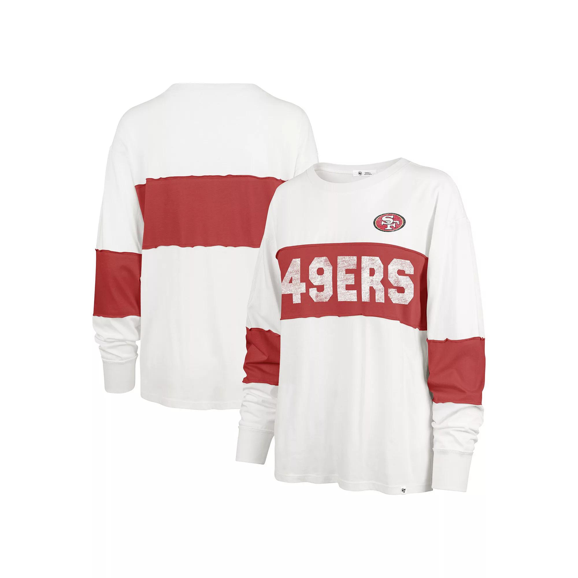 Womens 47 Cream Los Angeles Rams Clubhouse Pride Taylor Long Sleeve T-Shirt Product Image