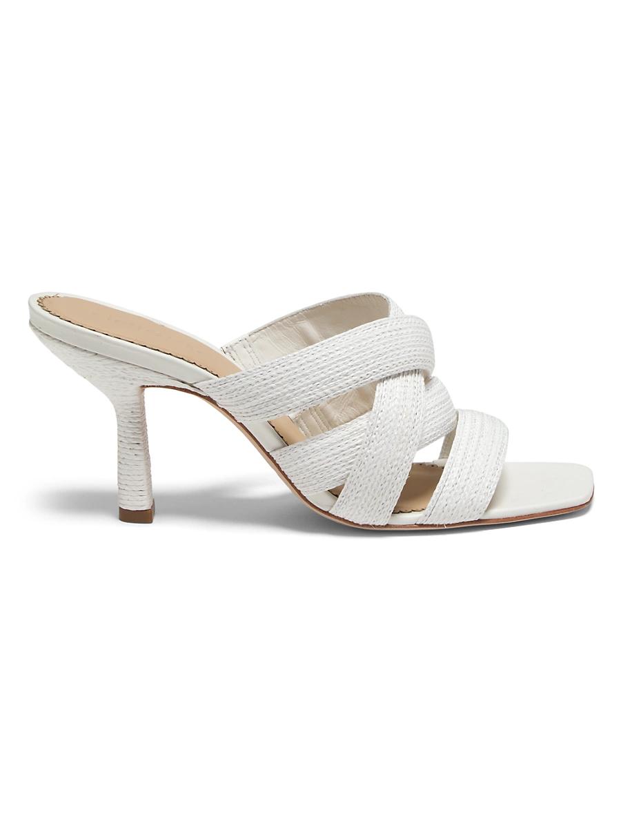 Womens Dina 80MM Raffia Sandals Product Image